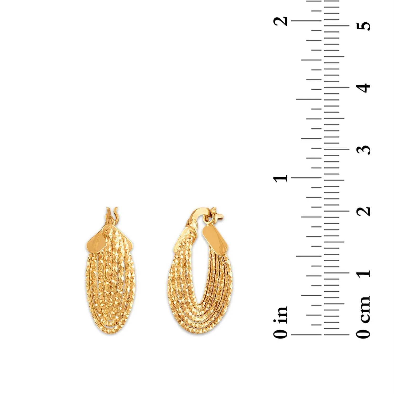 10KT Yellow Gold Hoop Earrings