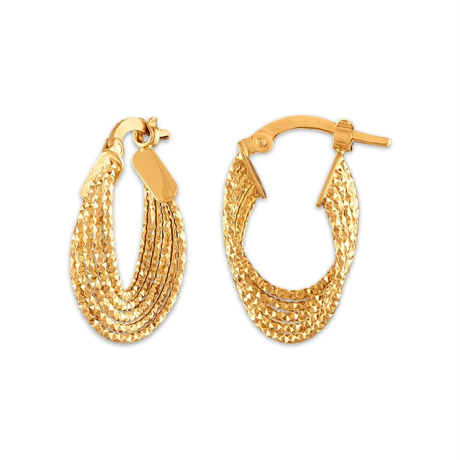 10KT Yellow Gold Hoop Earrings