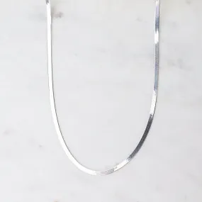 18" Sterling Silver Herringbone Chain