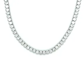 2.5mm Ibiza Diamond CZ's 3 Prong Tennis Necklace