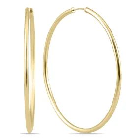 40Mm Hoop Earrings In 14K Yellow Gold