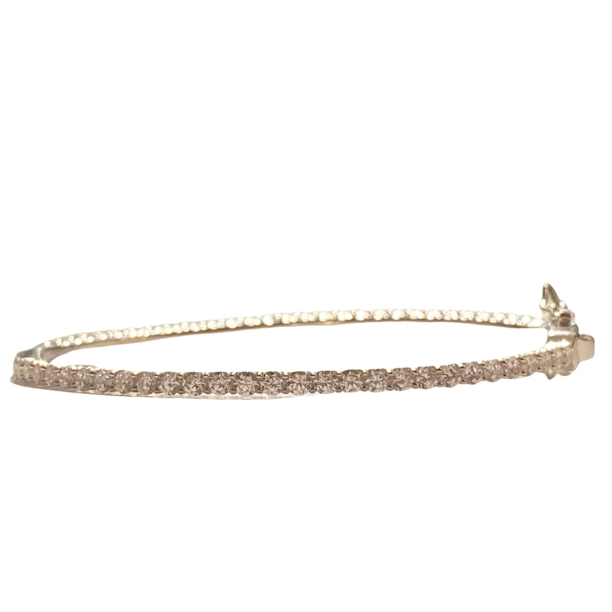 Amy Round Tennis Clasp Bangle