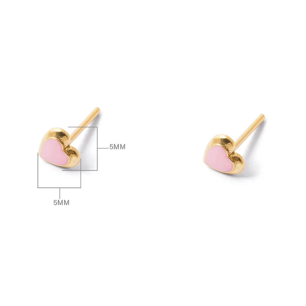 Bold Pink Stud Earrings