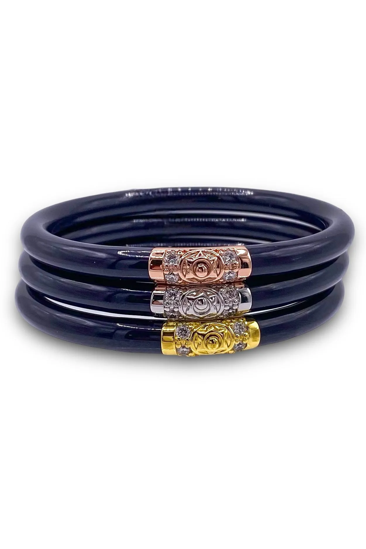 BudhaGirl Three Kings Bangles - Navy (Set Of 3) | RESTOCK