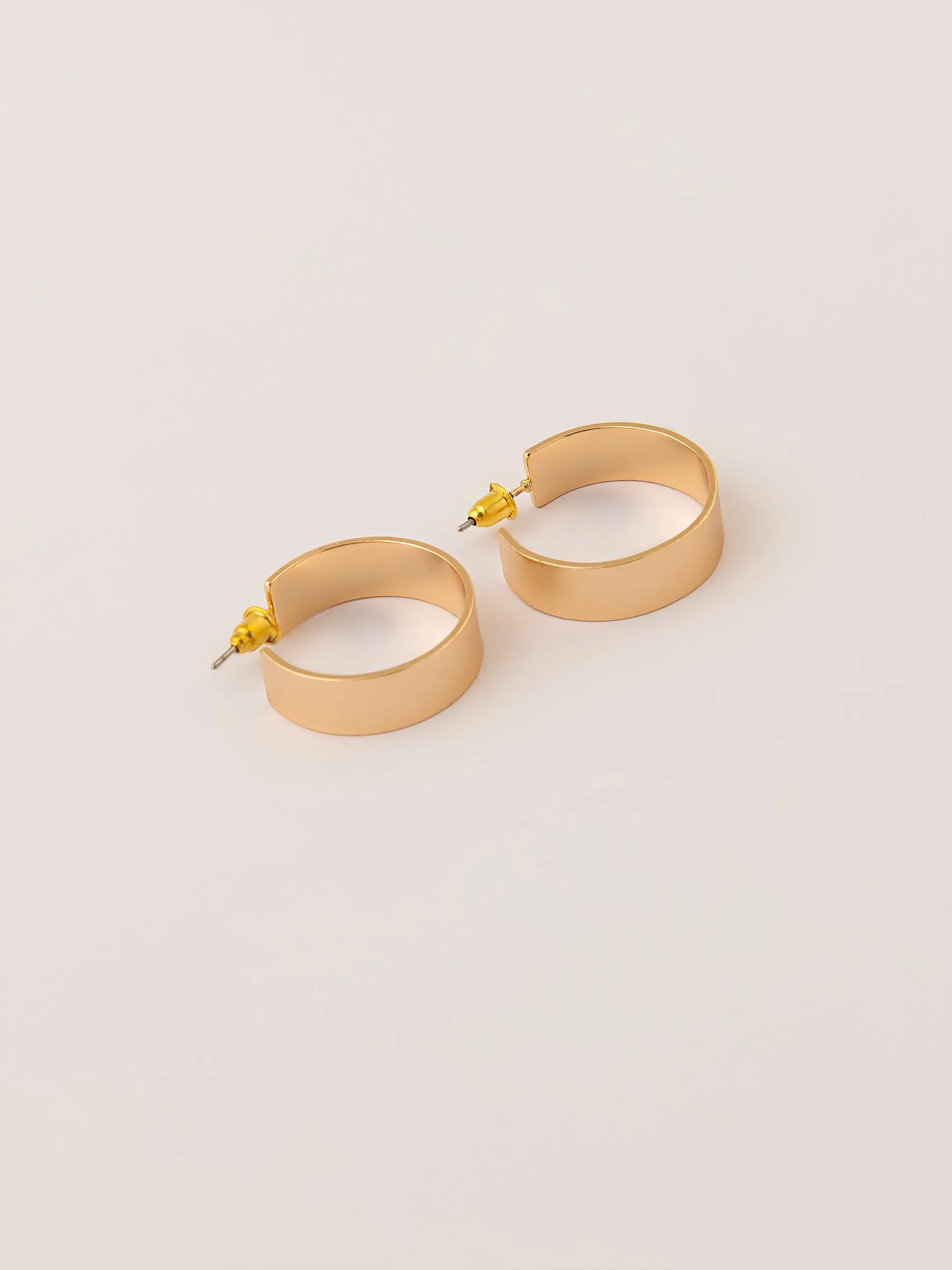 Classic Metallic Gold Earring Set