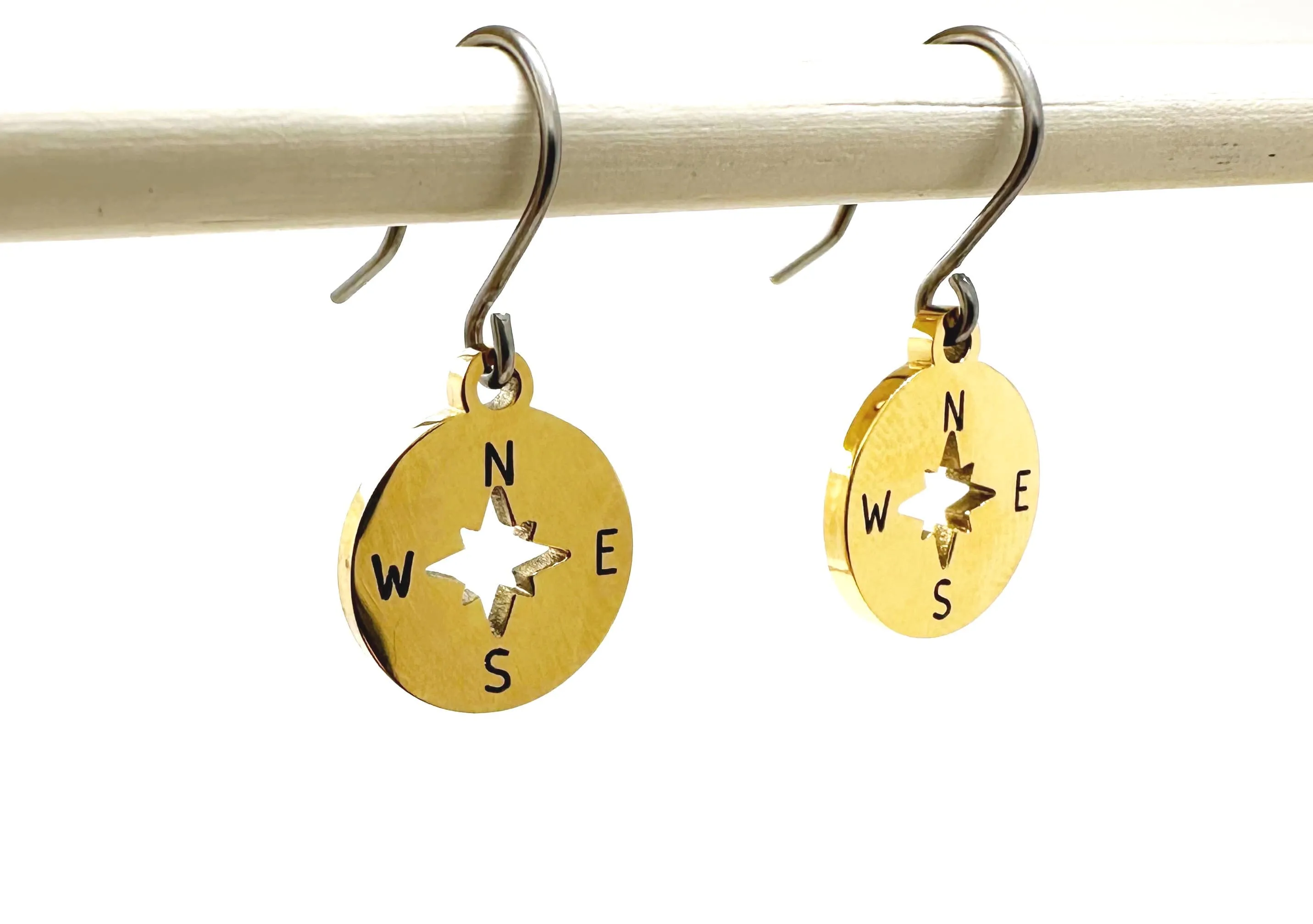 Compass earrings