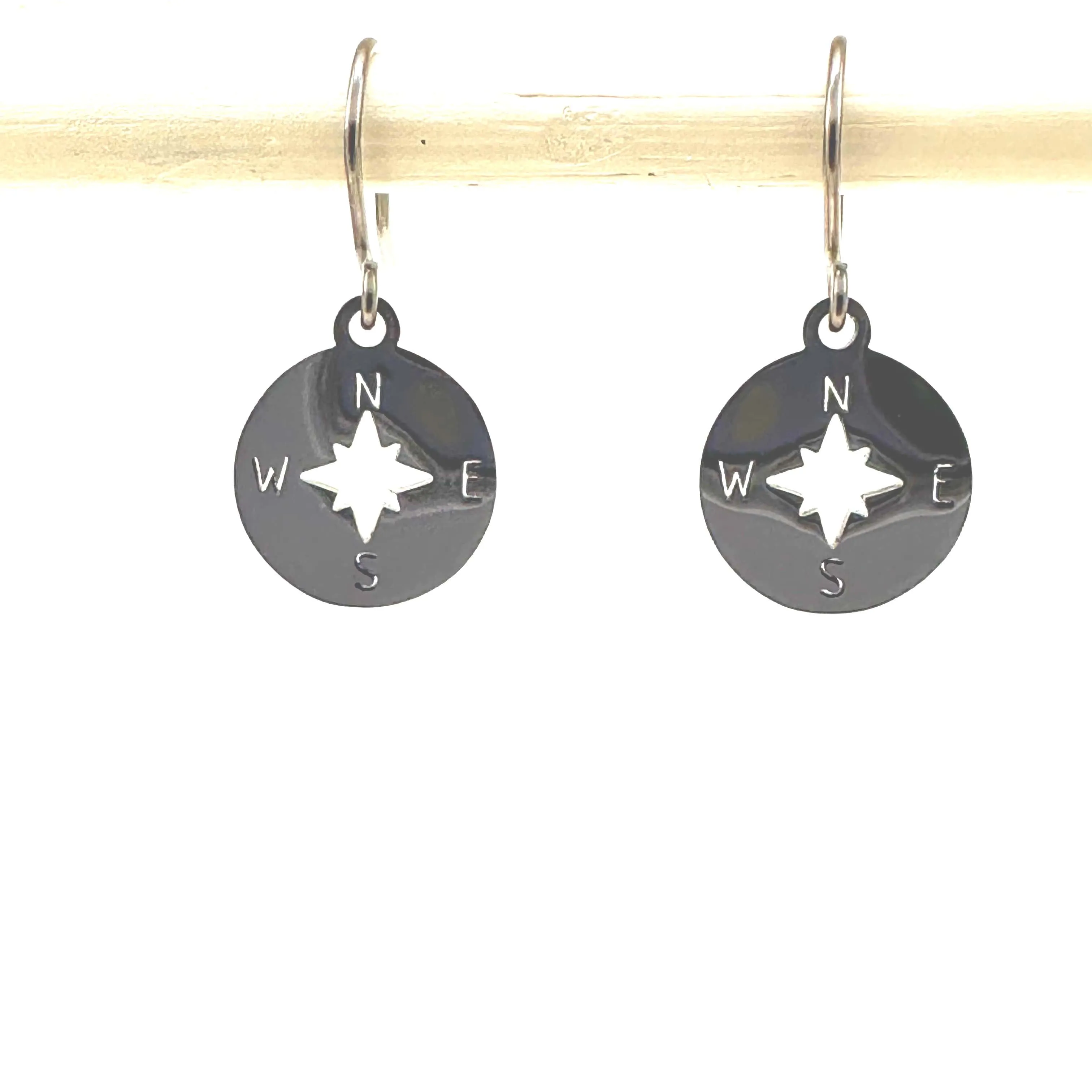 Compass earrings