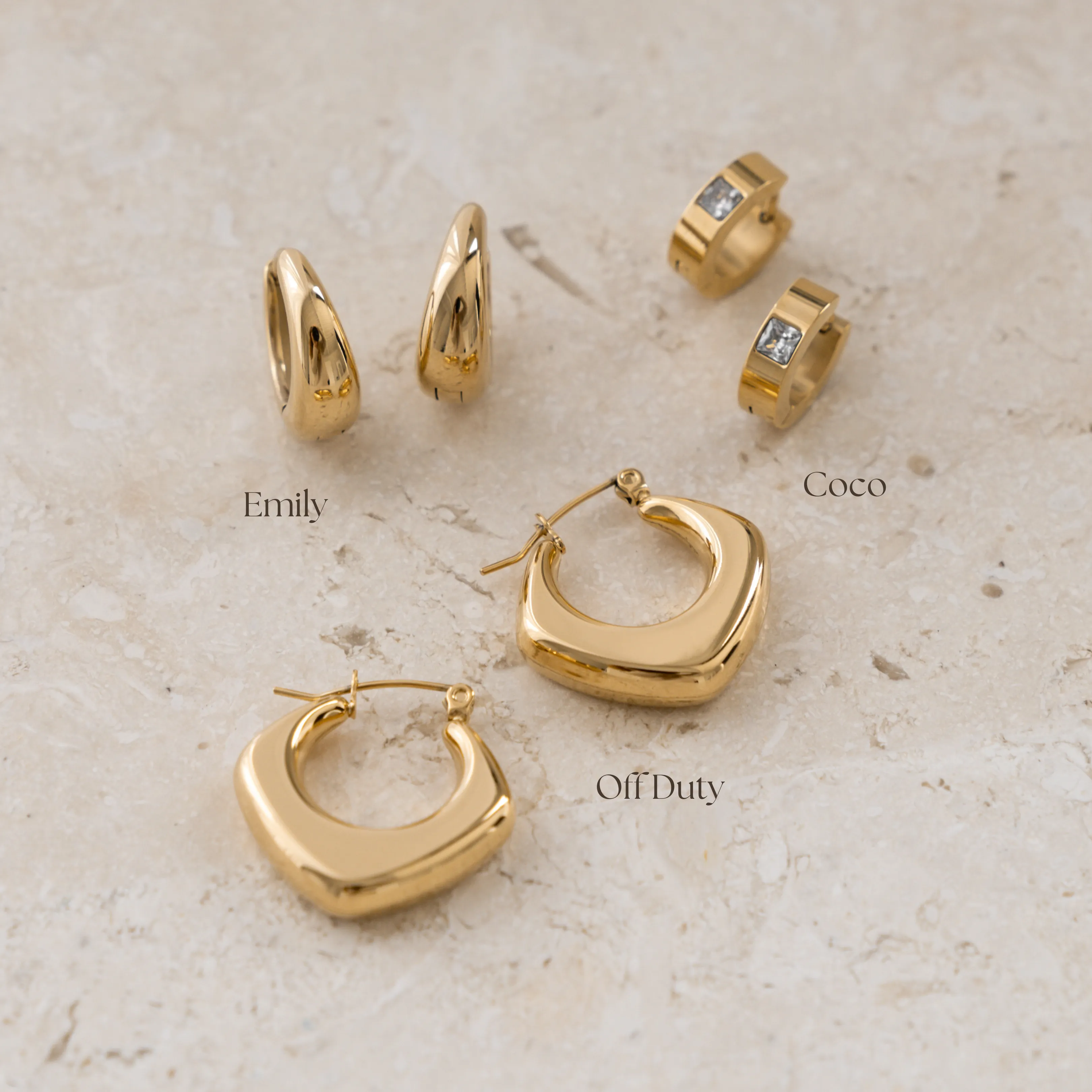 Emily Earrings - Gold