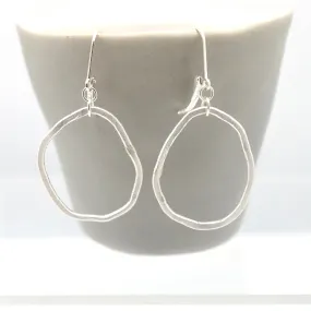 ERSA Bold Silver Oval Earrings