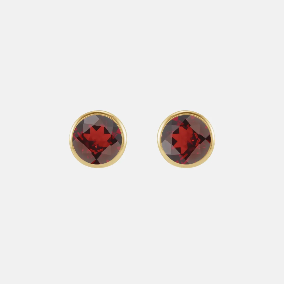 Garnet Stud Earrings