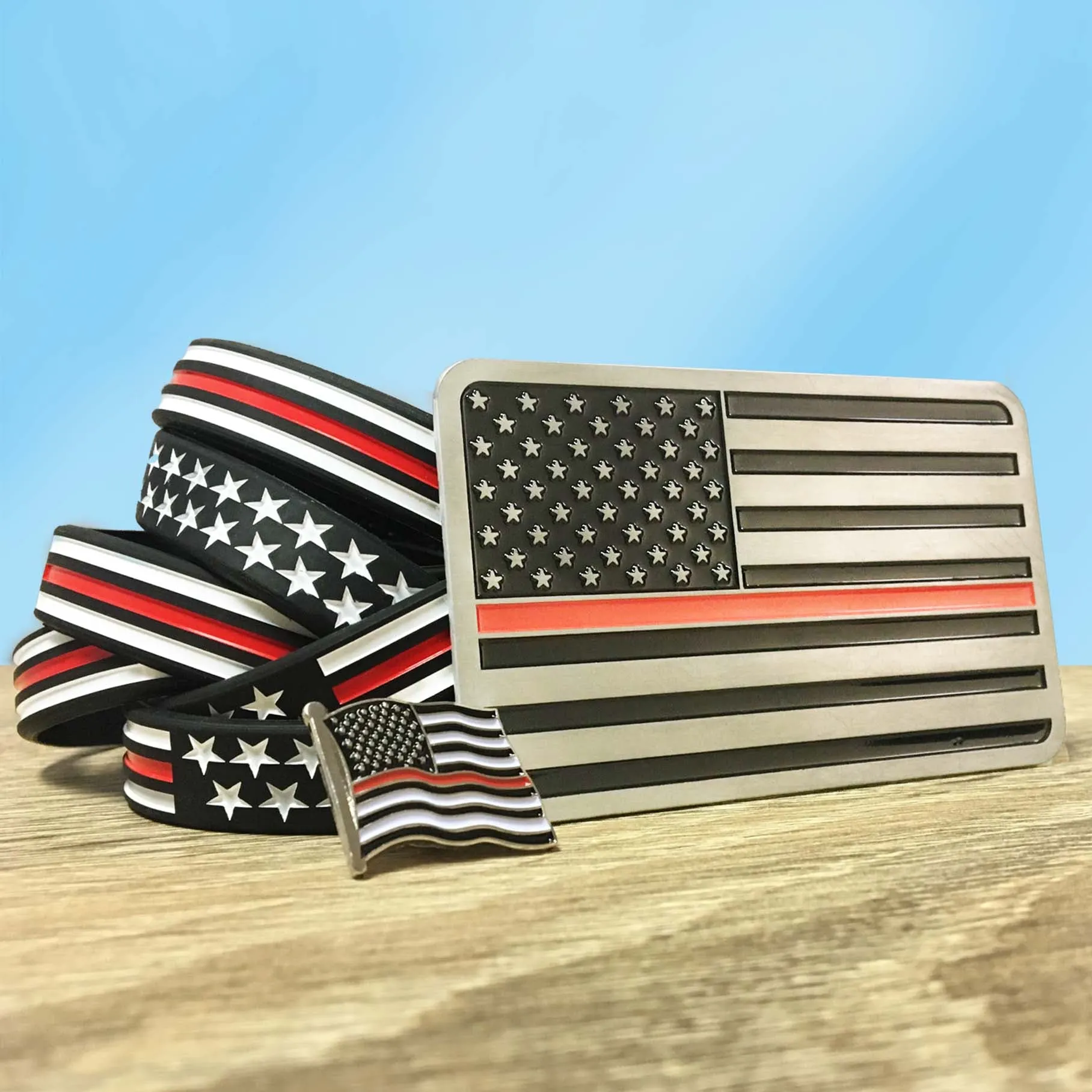 Gift Bundle - Thin Red Line American Flag