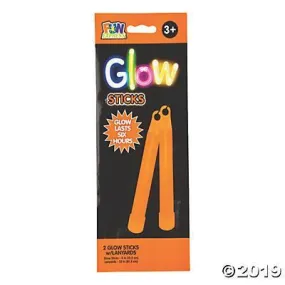 Glow Stick 2 Ct 4" Orange