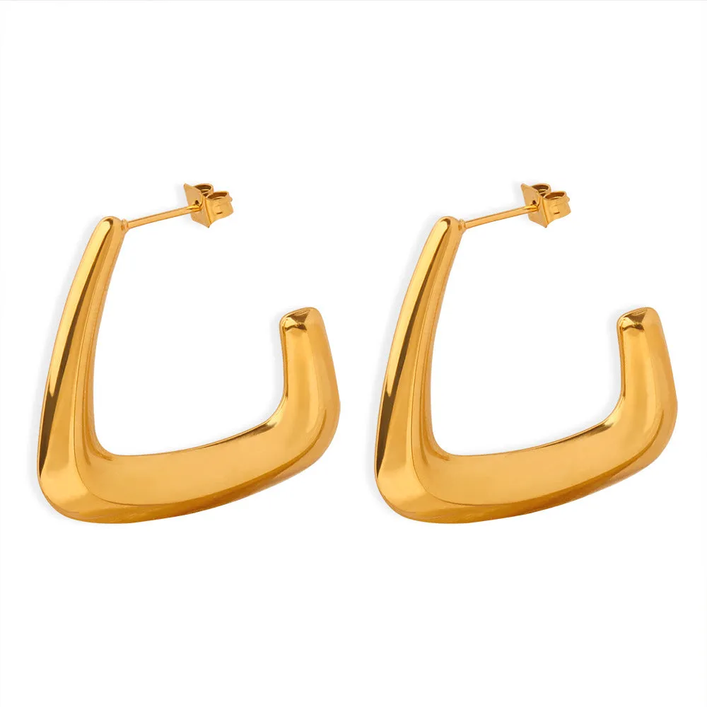 Golden Geometric Earrings - Everyday Genie Collection