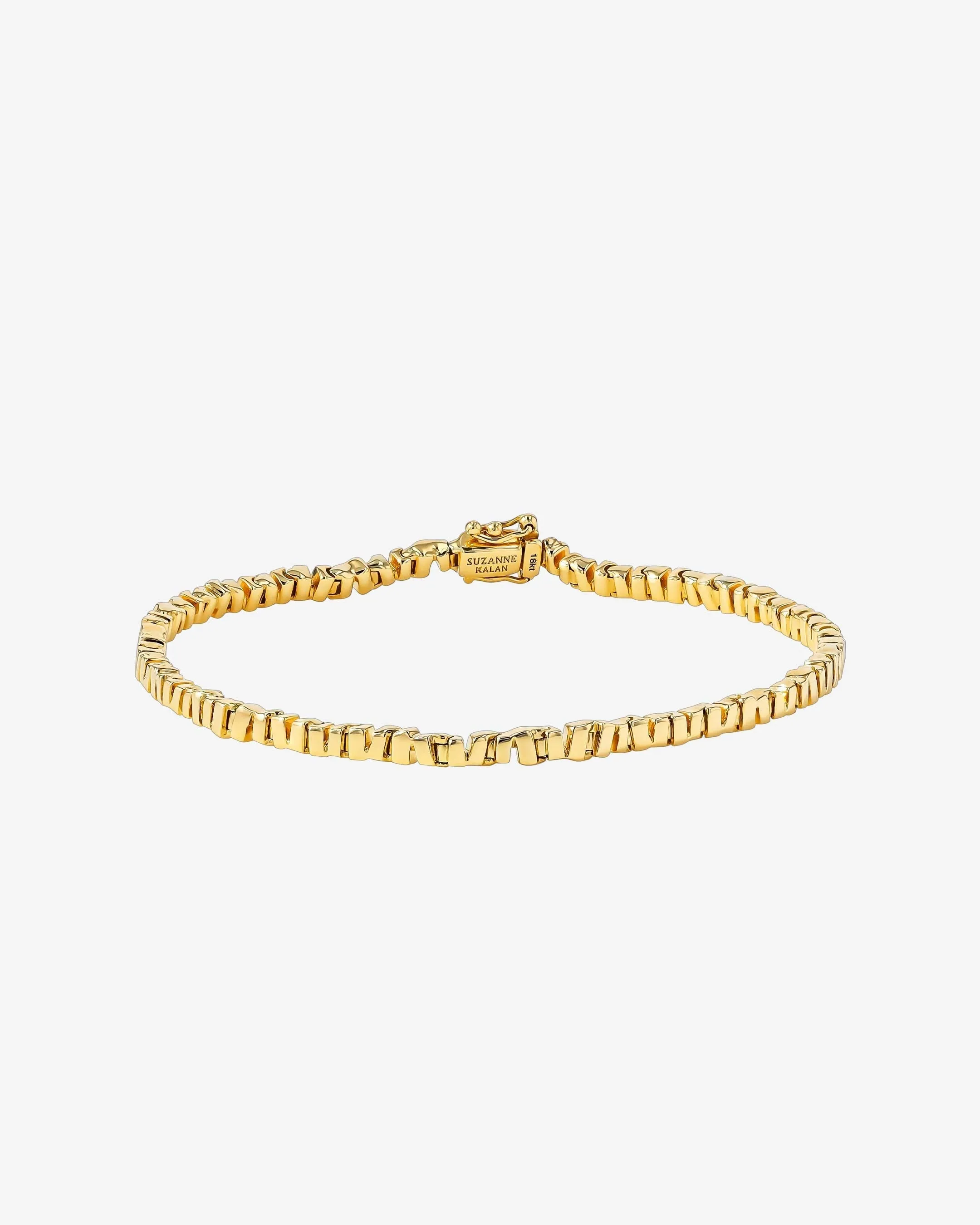 Golden Thin Tennis Bracelet