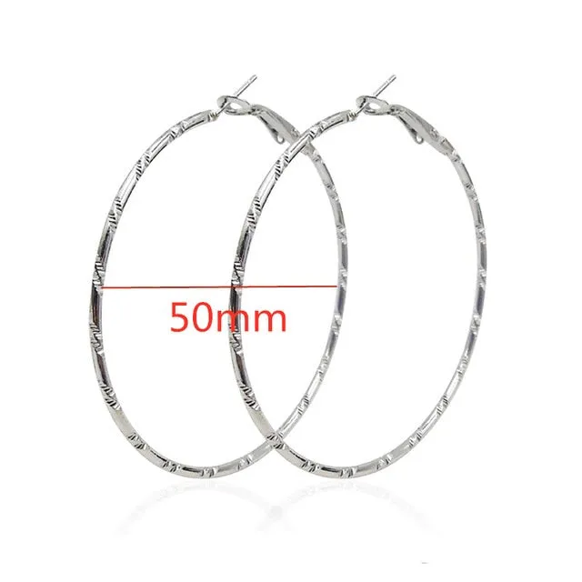 Hoop Earrings | Women Earrings | Big Hoop Earring | Geometric Earrings | Round Hoop Earrings | Hammered Hoop Earrings | Open Circle Earrings