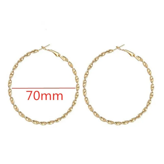 Hoop Earrings | Women Earrings | Big Hoop Earring | Geometric Earrings | Round Hoop Earrings | Hammered Hoop Earrings | Open Circle Earrings