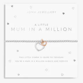 Joma Jewellery Silver A Little 'Mum In A Million' Bracelet