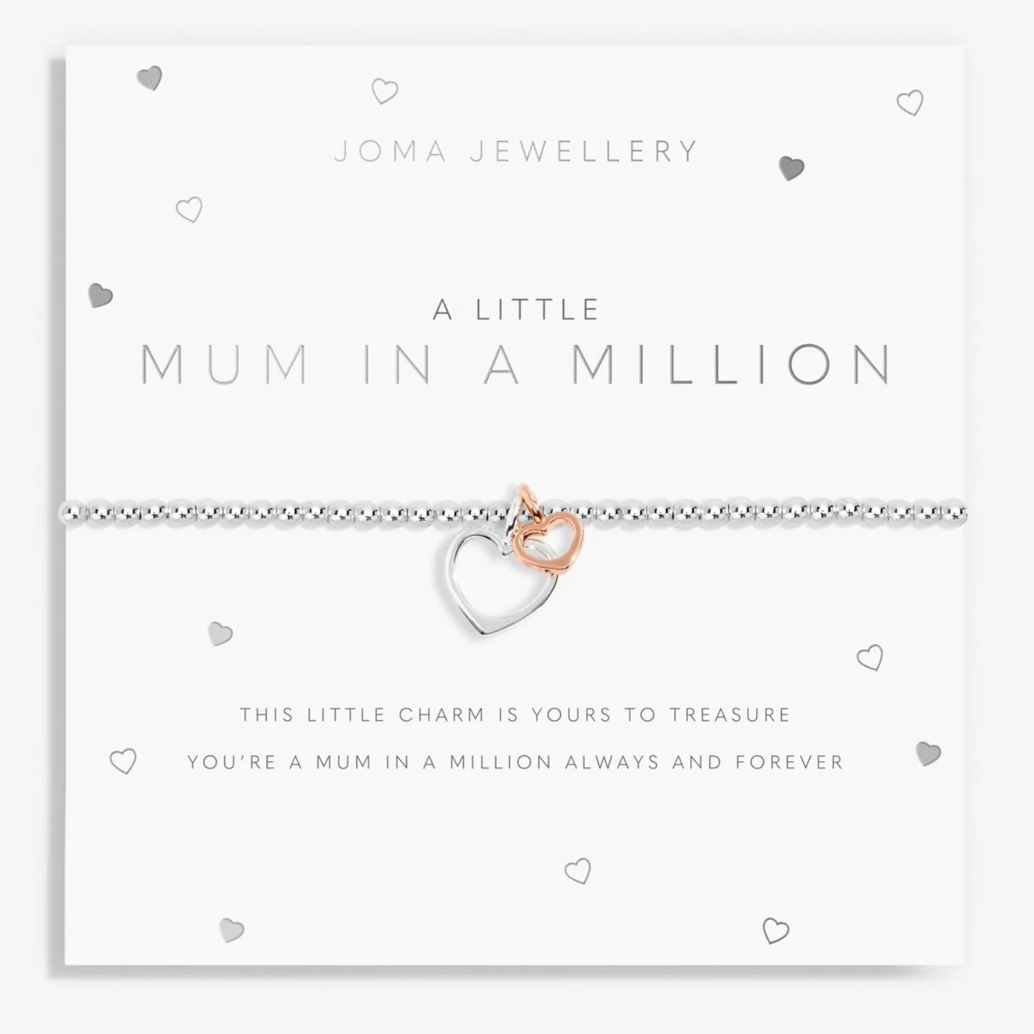 Joma Jewellery Silver A Little 'Mum In A Million' Bracelet