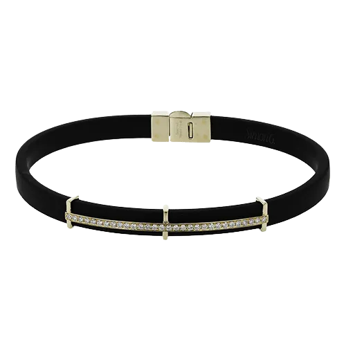 Men's Bracelet In 14k Gold With Diamonds