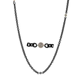 Men's Necklace in 14k Gold with Diamonds