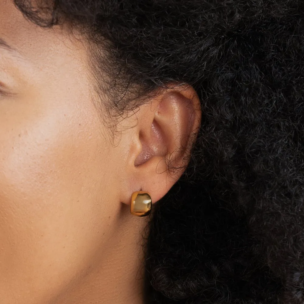 Mika Geometric Curve Earrings