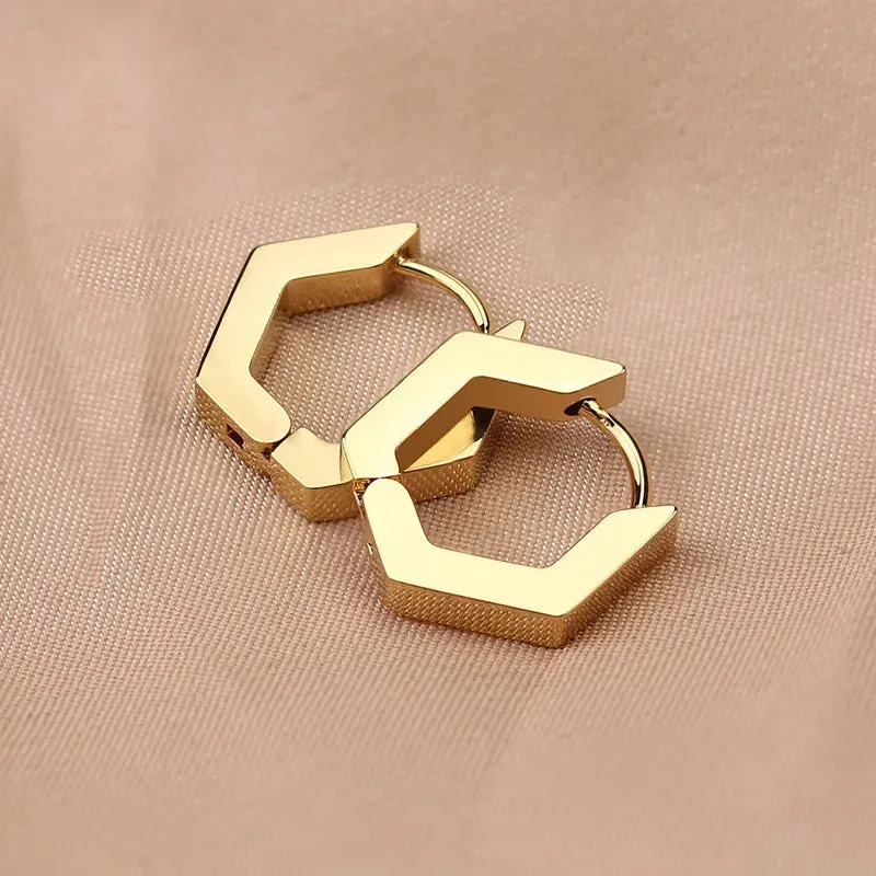 Mini Geometric Hoop Earrings