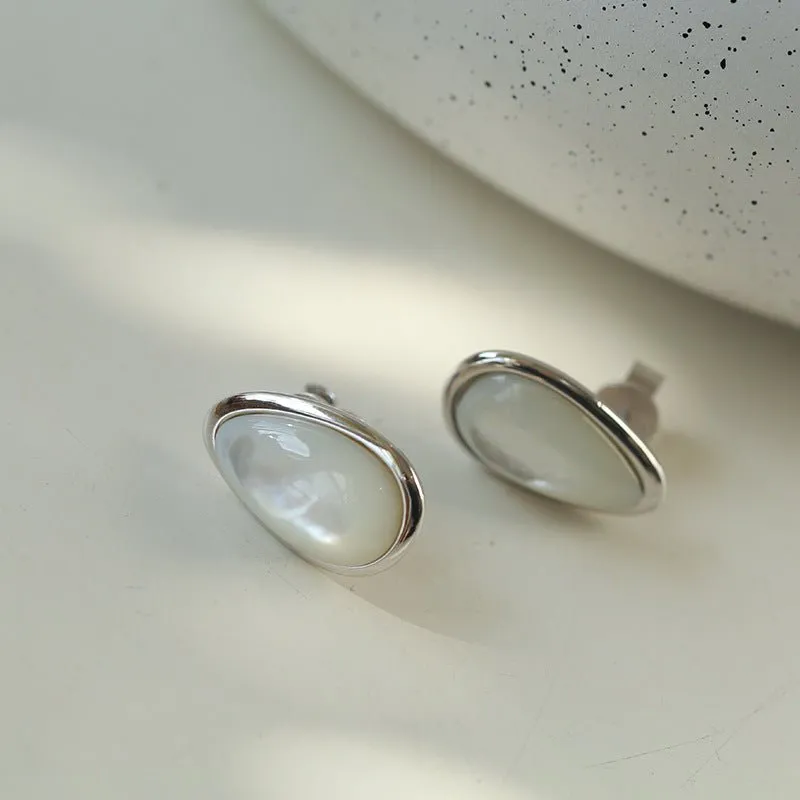 Mother of Pearl Sterling Silver Earrings