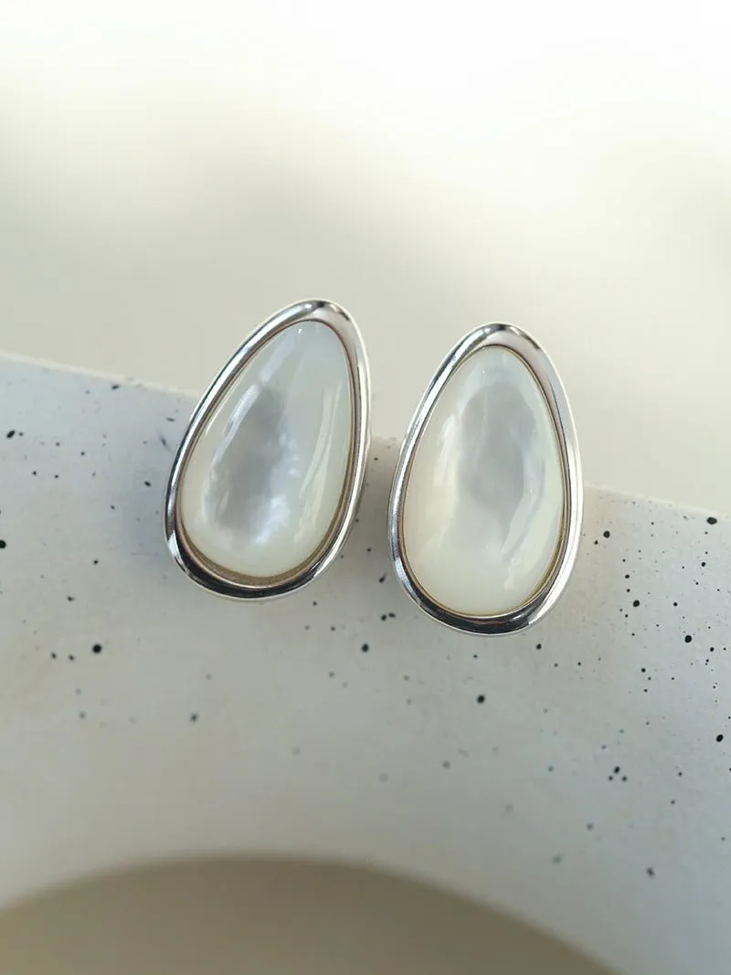 Mother of Pearl Sterling Silver Earrings