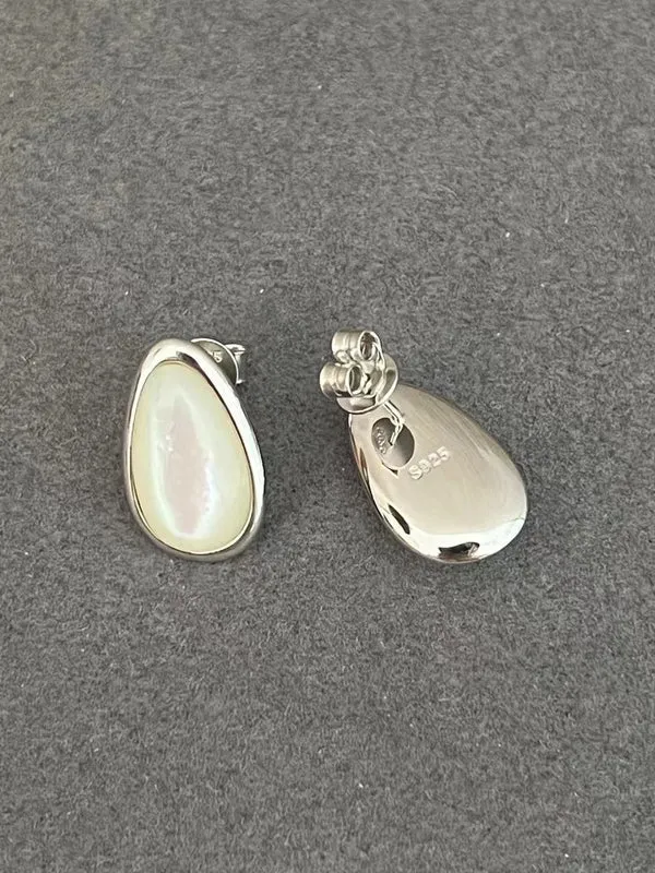 Mother of Pearl Sterling Silver Earrings