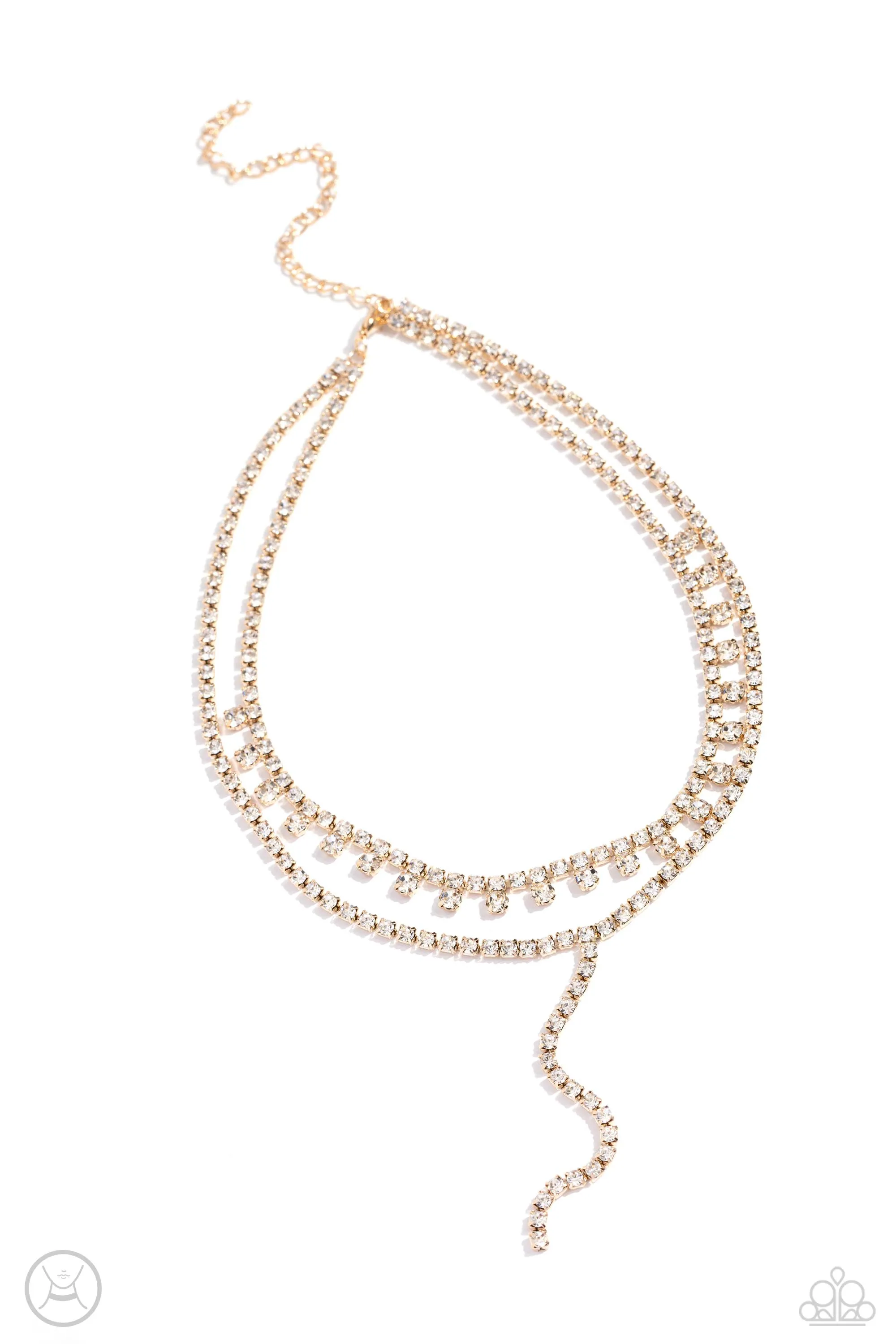 Necklaces Champagne Night - Gold Choker