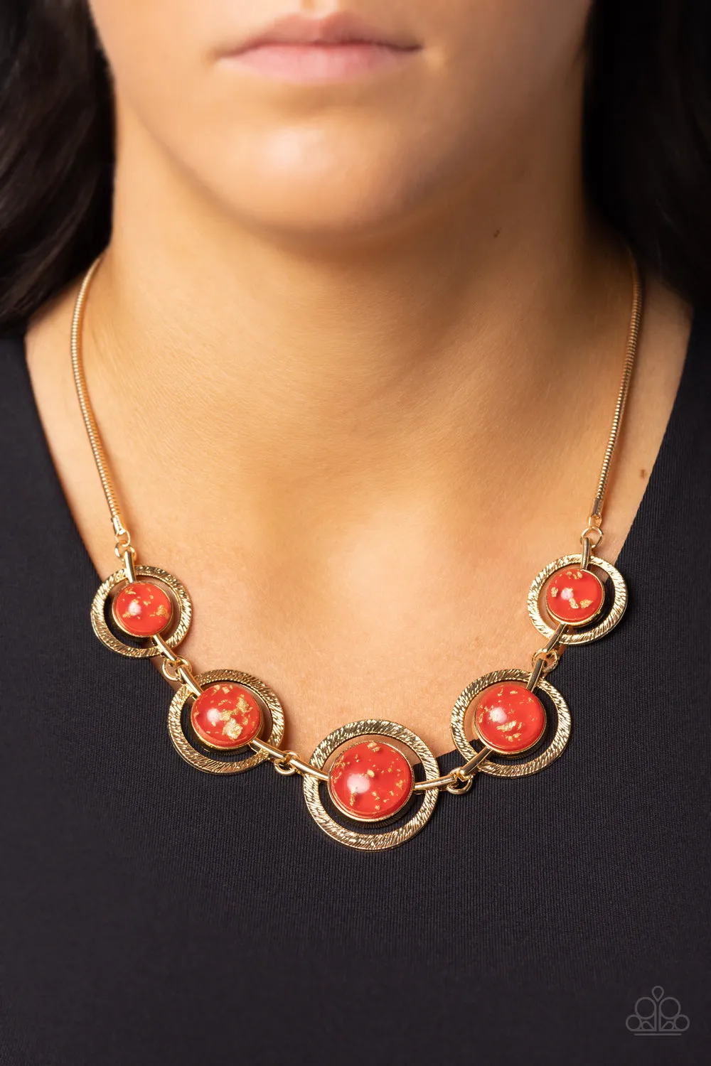 Necklaces Sophisticated Showcase - Red