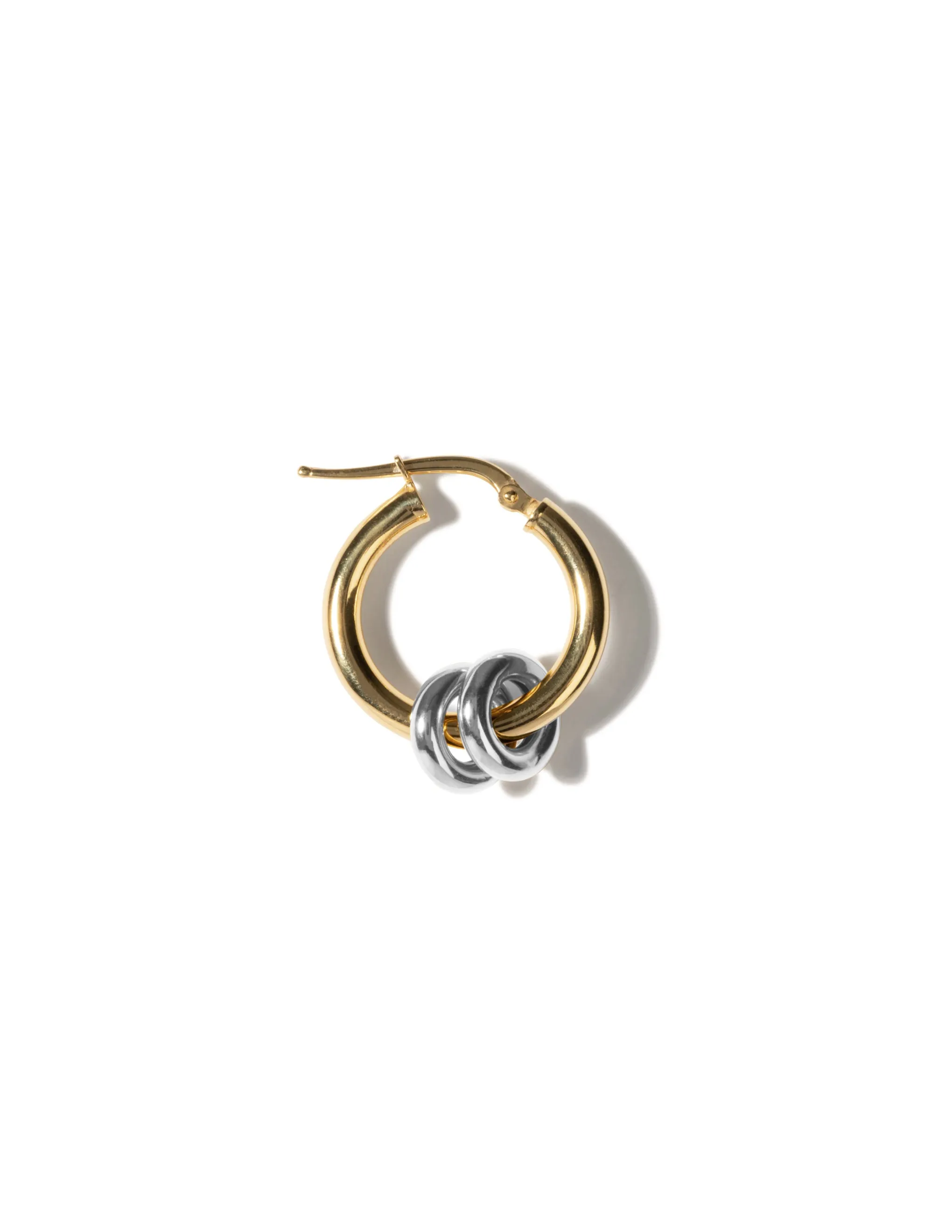 Nim Earring <br> Bi-color Gold Vermeil