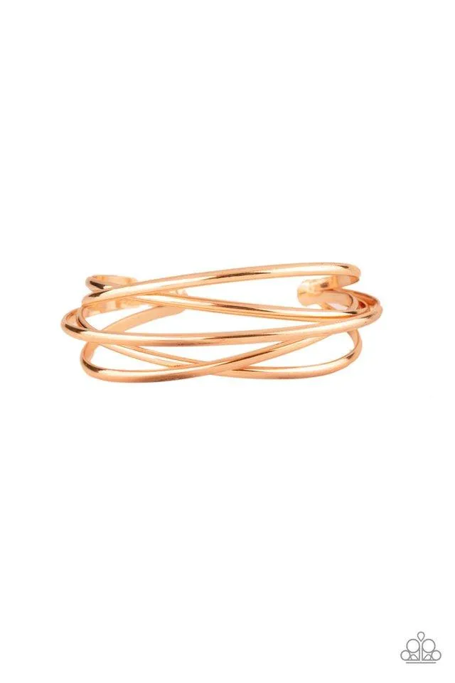 Paparazzi Bracelet ~ Modest Goddess - Rose Gold