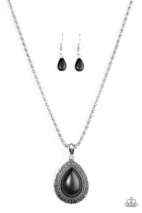 Paparazzi Necklace ~ Deep Creek - Black