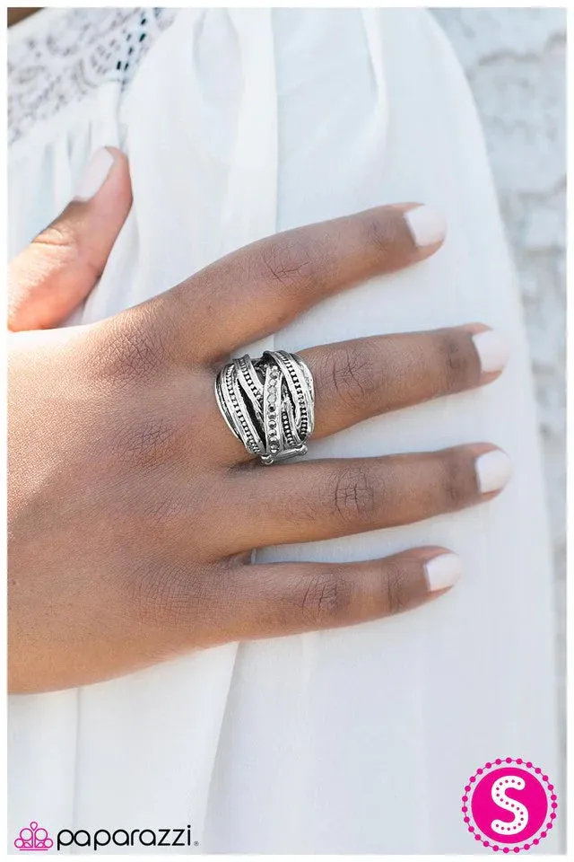 Paparazzi Ring ~ Living In The Fast Lane - Silver