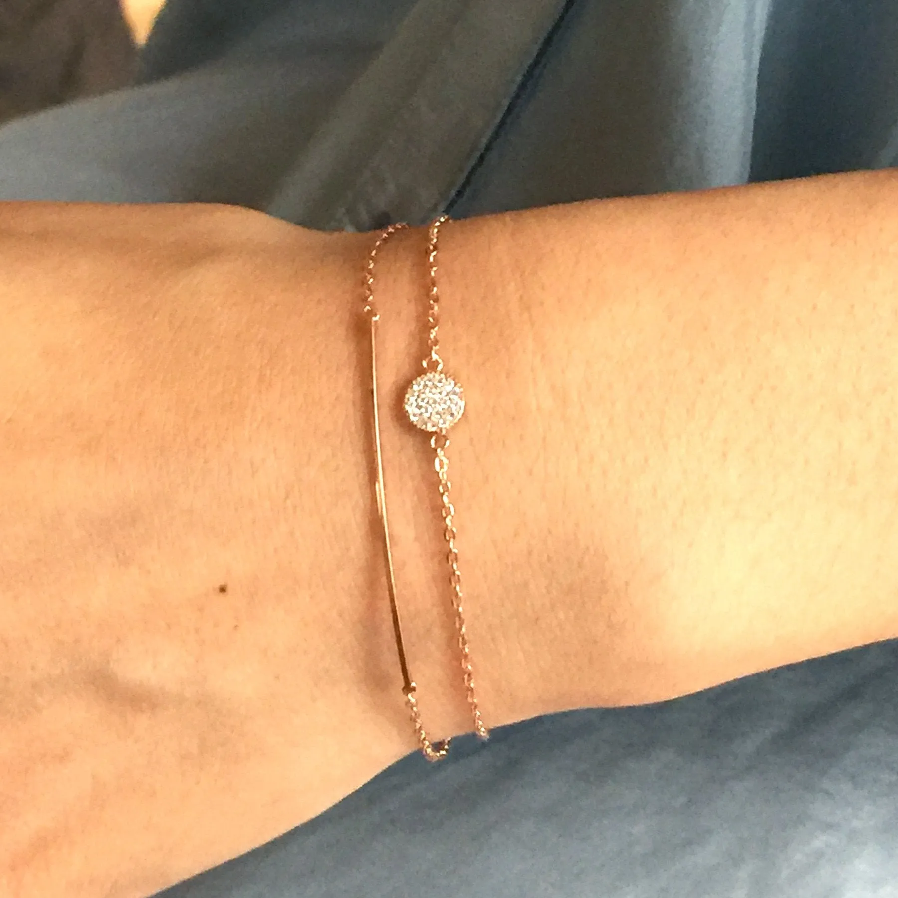 Pave Disk Bracelet