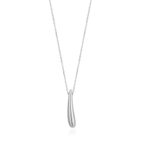 Silver Luxe Drop Necklace