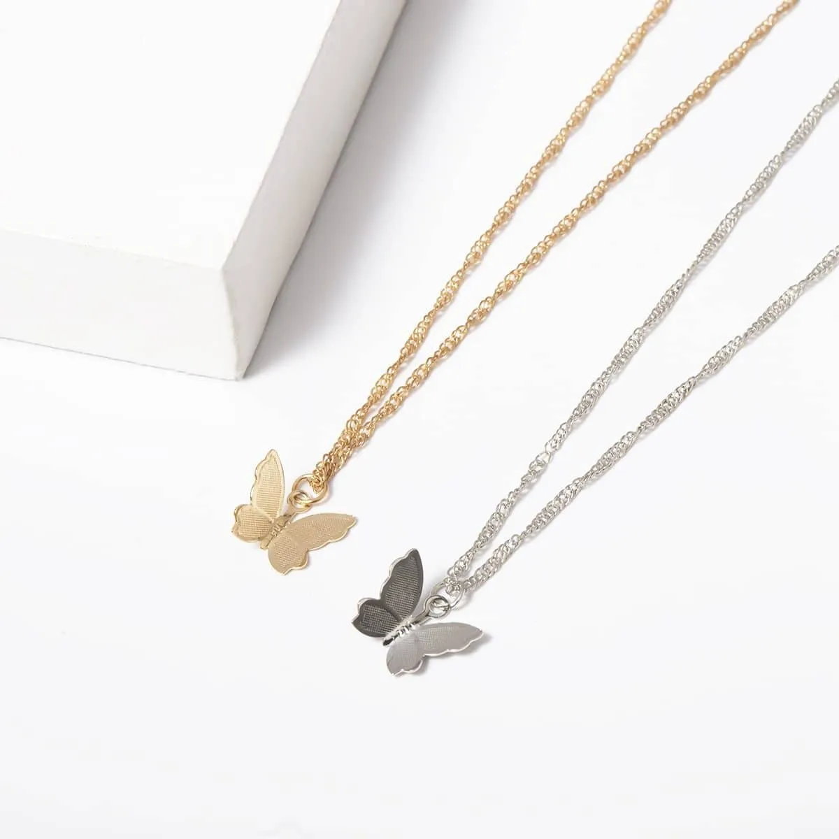 Simple Butterflies Necklaces & Earrings