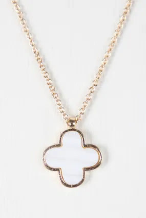 Simple Clover Charm Necklace