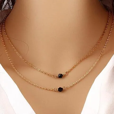 Simple Temperament lady Metal Clavicle Chain