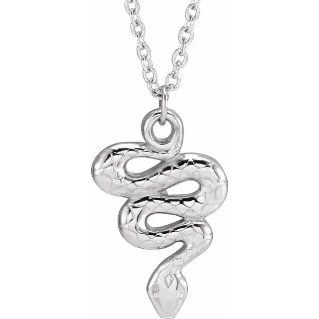 Snake Necklace 14K Gold