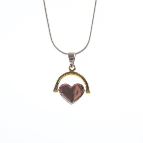 Sterling Silver Spinning Heart