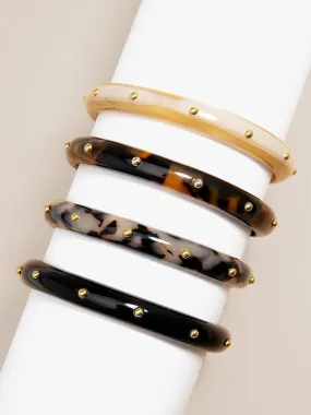 Studded Resin Bangle