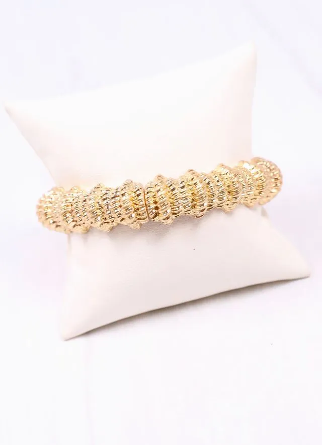 Sully Metal Stretch Bracelet GOLD