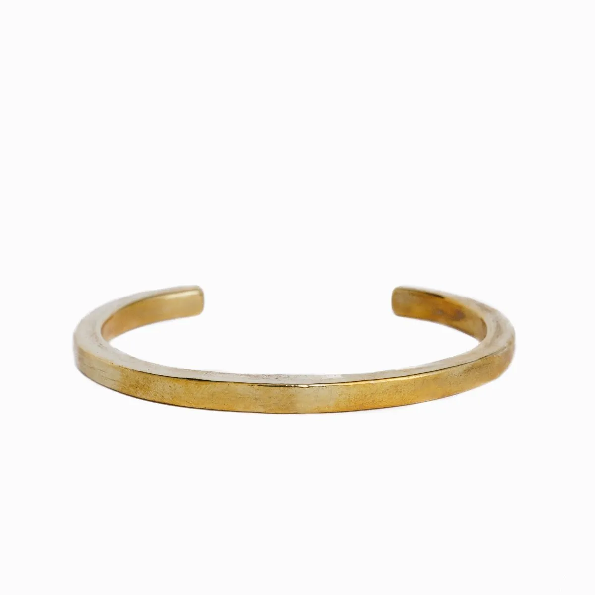 TEXTURED MINIMAL BRACELET | BRASS