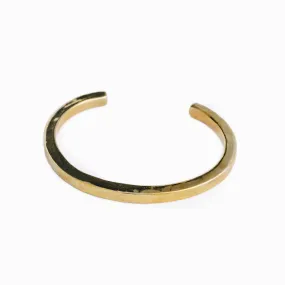 TEXTURED MINIMAL BRACELET | BRASS