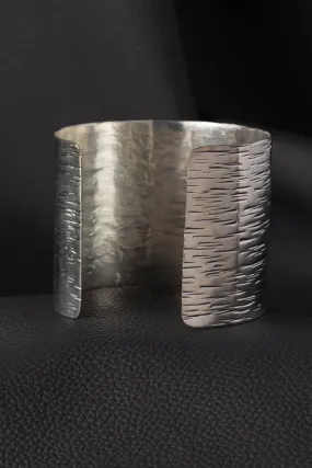 Textured Silver Cuff