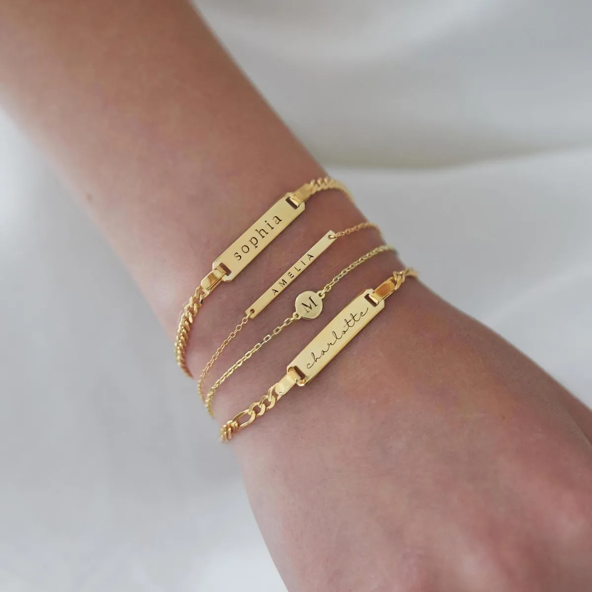 Thin Bar ID Bracelet