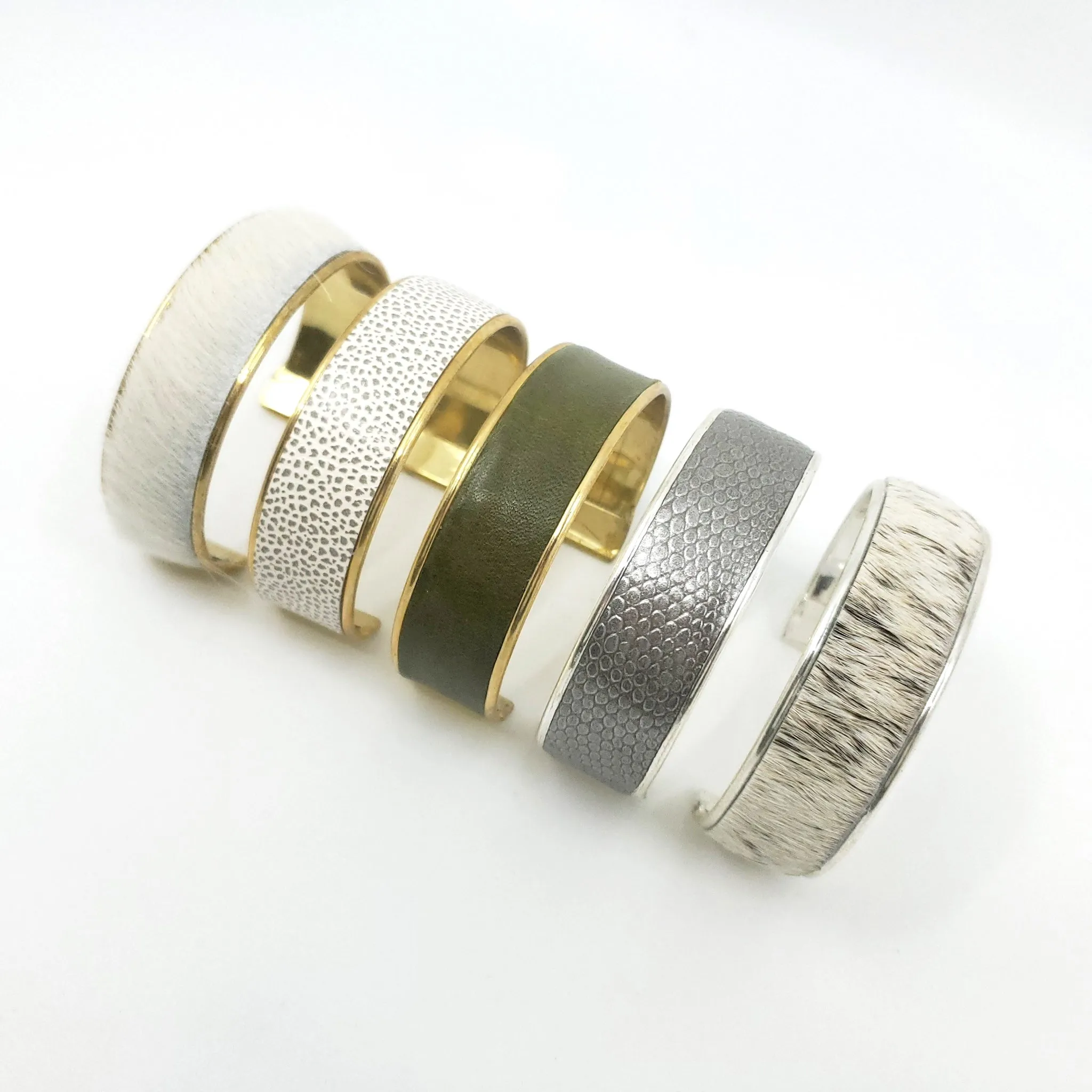 Thin Channel Cuff Bracelet