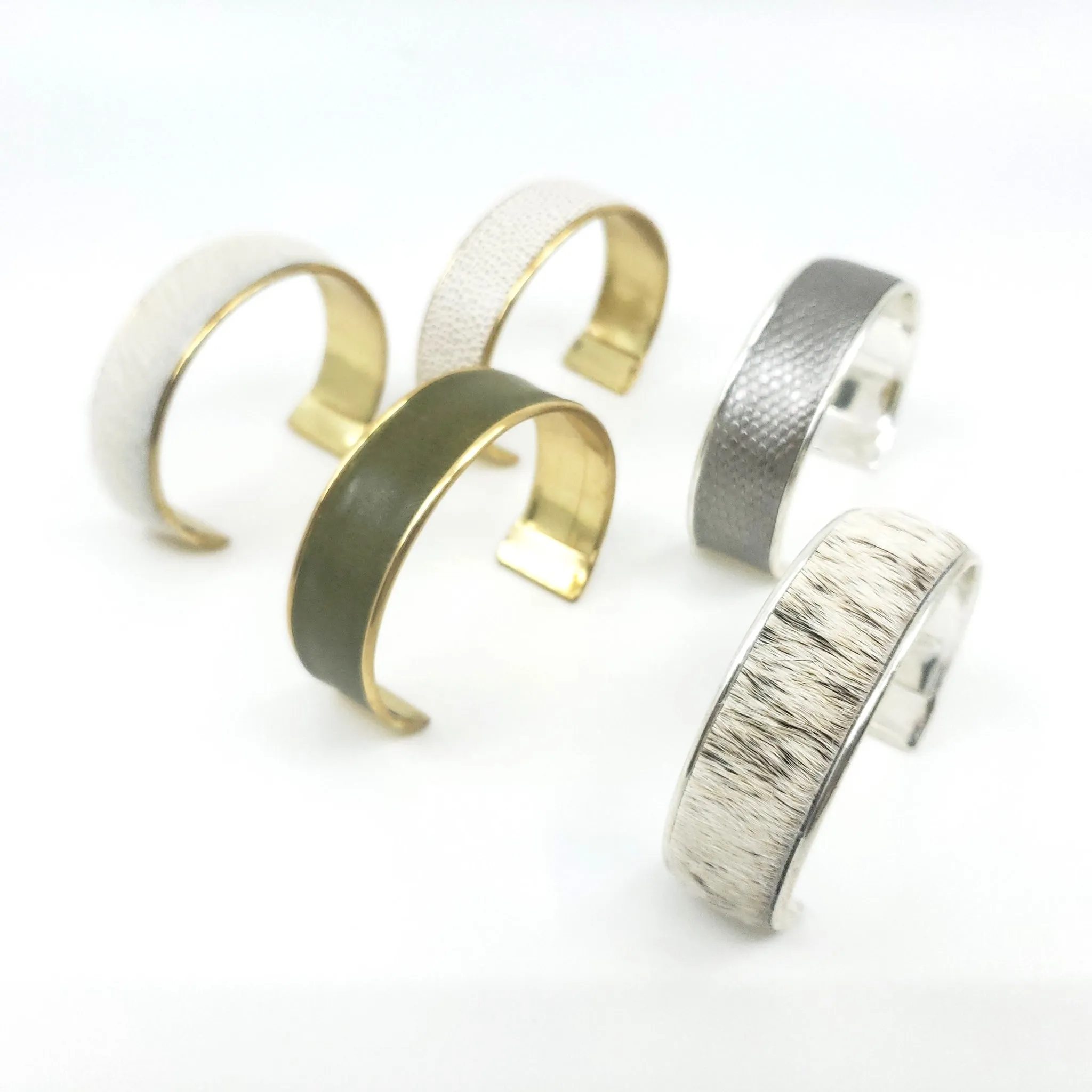 Thin Channel Cuff Bracelet